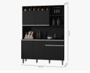 Ver imagem 3 de Armário de Cozinha Kit Golden 6 Portas - Ajl