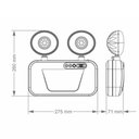 Ver imagem 3 de Luminária Emergência Bloco Autônomo Taschibra Profissional 1200 Lm Bivolt