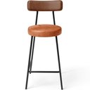 Ver imagem 5 de Kit 03 Banquetas Baixa Cozinha Sala Jantar Bancada Milão L02 Couríssimo Marrom Camel - lyam decor Ly