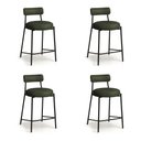 Ver imagem 5 de Banqueta Cozinha Média com Encosto Industrial Preto Kit 4 Londres PU D03 - D'Rossi