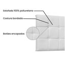 Ver imagem 2 de Cabeceira Painel Queen 1,60m Verona Corano Branco