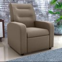 Ver imagem 1 de Poltrona Decorativa Reclinável Pireu Veludo Light Cappuccino