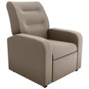 Ver imagem 2 de Poltrona Decorativa Reclinável Pireu Veludo Light Cappuccino