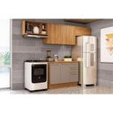 Ver imagem 1 de Cozinha Completa Botanic 5 Peças (3 Armários + 1 Balcão + 1 Complemento) M662 Nogueira/fendi -