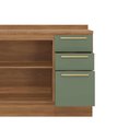 Ver imagem 6 de Cozinha Completa Botanic 5 Peças (3 Armários + 1 Balcão + 1 Complemento) M662 Nogueira/fendi -
