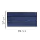 Ver imagem 2 de Painel Cabeceira Estofada Argentina 100cm Cama Box Solteiro Suede Azul- Mabe Magazine