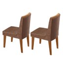 Ver imagem 3 de Conjunto de Cadeiras para Sala de Jantar Sakura Marrom/Tork/Marromle