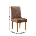Ver imagem 2 de Conjunto de Cadeiras para Sala de Jantar Sakura Marrom/Tork/Marromle