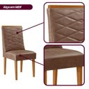 Ver imagem 4 de Conjunto de Cadeiras para Sala de Jantar Sakura Marrom/Tork/Marromle