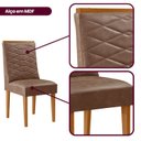 Ver imagem 4 de Conjunto de Cadeiras para Sala de Jantar Sakura Marrom/Tork/Marromle