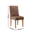 Ver imagem 2 de Conjunto de Cadeiras para Sala de Jantar Sakura Marrom/Tork/Marromle