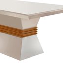 Ver imagem 3 de Mesa para Sala de Jantar Lucy 120cm Em MDF e Vidro