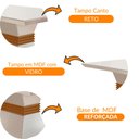 Ver imagem 5 de Mesa para Sala de Jantar Lucy 120cm Em MDF e Vidro