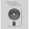 MANDALA EQUILÍBRIO COM BASE Premium G Grafite - 2