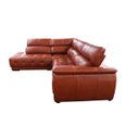 Ver imagem 4 de Sofá Retrátil e Reclinável de Couro Filipinas Canto com Chaise Esquerda 1,36 M - Conhaque com Brilho