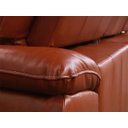 Ver imagem 5 de Sofá Retrátil e Reclinável de Couro Filipinas Canto com Chaise Esquerda 1,36 M - Conhaque com Brilho