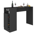 Ver imagem 2 de Bancada Balcão/mesa de Cozinha com Adega e 1 Porta Multimóveis Mp2144 Preto