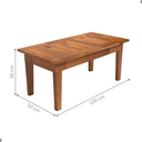 Ver imagem 2 de Mesa de Centro Ripada para Sala Egito Castanho