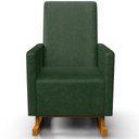 Ver imagem 3 de Poltrona de Amamentação com Balanço Ravena W01 Couríssimo Verde Musgo - Lyam Decor