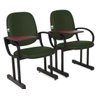01 Cadeira para Auditório com Prancheta Linha Dallas Auditório Verde - 6