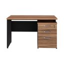 Ver imagem 6 de Escrivaninha 120cm com 3 Gavetas Flex Multimóveis Cr25311 Sevilha/preto