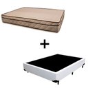 Ver imagem 1 de Cama Box Casal 138 Tecido Sintético Branco com Colchão Polônia Bello Box - D28 65x138x188