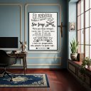 Ver imagem 2 de Quadro Decorativo Oração para São Jorge - 70x50cm:moldura Preta