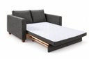 Ver imagem 4 de Sofa Cama Fusion 2 Lug 150 Colchao Casal Veludo Grafite