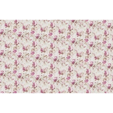 Papel de Parede Floral Pincelado - Pp286 Rolo de 5m2