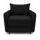 Ver imagem 4 de Poltrona Confortável 125cm Daiana Suede Preto Império Decor