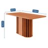 Mesa para 6 Cadeiras Sala de Jantar 160cm Tampo em Mdf Julieta Cimol Cinamomo - 3