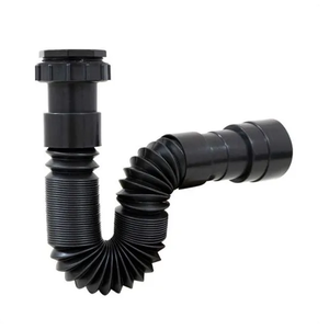 Kit Preto/Black Válvula Lavatório + Sifão + Engate Flexível