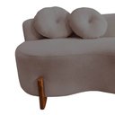 Ver imagem 7 de Namoradeira Sofá Feijão Lounge Orgânica Suede Capuccino