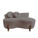 Ver imagem 4 de Namoradeira Sofá Feijão Lounge Orgânica Suede Capuccino