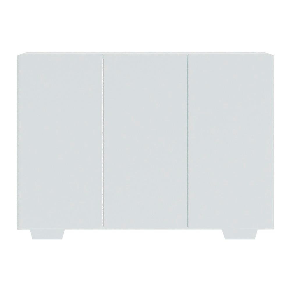 Aparador Buffet 3 Portas com Pés Quadrados Veneza Multimóveis MP1010 Branco - 7