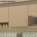 Ver imagem 4 de Armário Aéreo para Cozinha 100% MDF 80 cm 2 Portas Lótus Carvalho