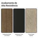 Ver imagem 2 de Conjunto Sala de Jantar Tampo de Vidro 6 Cadeiras Rustic/Preto/Imperial Pienza Madesa