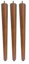 Ver imagem 1 de Kit de 3 Pé Palito 75cm Amendoa Marrom Claro com Parafuso 5/16