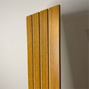 Ver imagem 5 de 10 Painel MDF Placa Madeira Ripada Freijó Revestimento de Parede 53x15cm