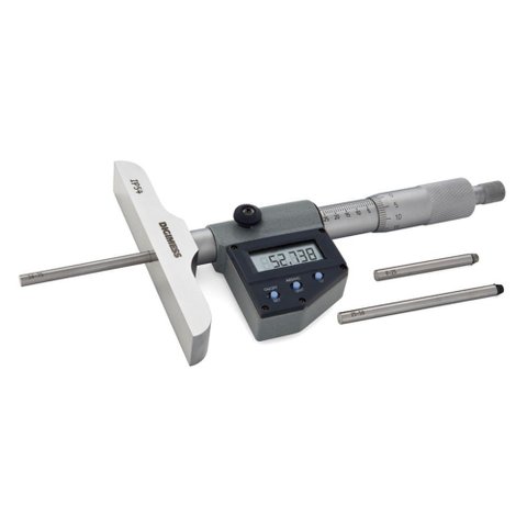 Micrômetros Digitais de Profundidade com Hastes Intercambiáveis com Fixação Através de Bucha
