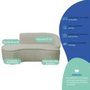 Ver imagem 6 de Kit Divã Recamier Orgânico Marrocos 180cm Lado Esquerdo e 1 Poltronas Amore Bouclé Verde Oliva