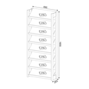 Ver imagem 4 de Sapateira Closet Modulado para até 24 Pares AZ1006 - Tecnomobili