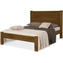 Ver imagem 1 de Cama Casal em Madeira Macica Lara Imbuia Atraente Moveis