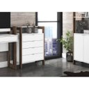 Ver imagem 1 de Closet Modulado Aberto com 4 Gavetas Az1012 Tecno Mobili - Branco/nogal
