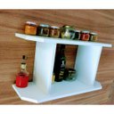 Ver imagem 6 de Nicho Organizador de Lavanderia Prateleira para Produtos de Limpeza Área de Serviço MDF 55Cc