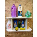 Ver imagem 1 de Nicho Organizador de Lavanderia Prateleira para Produtos de Limpeza Área de Serviço MDF 55Cc
