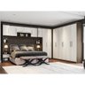 Quarto Modulado Casal Poliman Star 8 Peças Amêndoa E Arena - 1