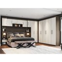 Ver imagem 1 de Quarto Modulado Casal Poliman Star 8 Peças Amêndoa E Arena