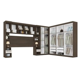 Quarto Modulado Casal Poliman Star 8 Peças Amêndoa E Arena - 2 Quarto Modulado Casal Poliman Star 8 Peças Amêndoa E Arena - 2