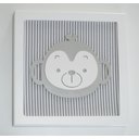 Ver imagem 5 de Kit 04 Quadros Tema Safari Quarto Infantil Bebê Decoração Parede D197 Maternidade Cinza Leão Zebra